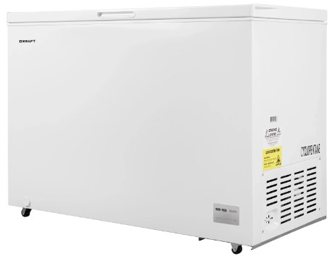 Морозильный ларь KRAFT BD (W)-380BLR, 744×1152×866 мм