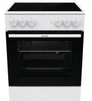 Плита электрическая Gorenje GEC6A11WG, отдельностоящая, 4 конфорки, духовка 65 л, 60×60×85 см