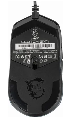 Мышь проводная Gaming Mouse MSI Clutch GM11, Wired, DPI 5000, symmetrical design, RGB lighting, White