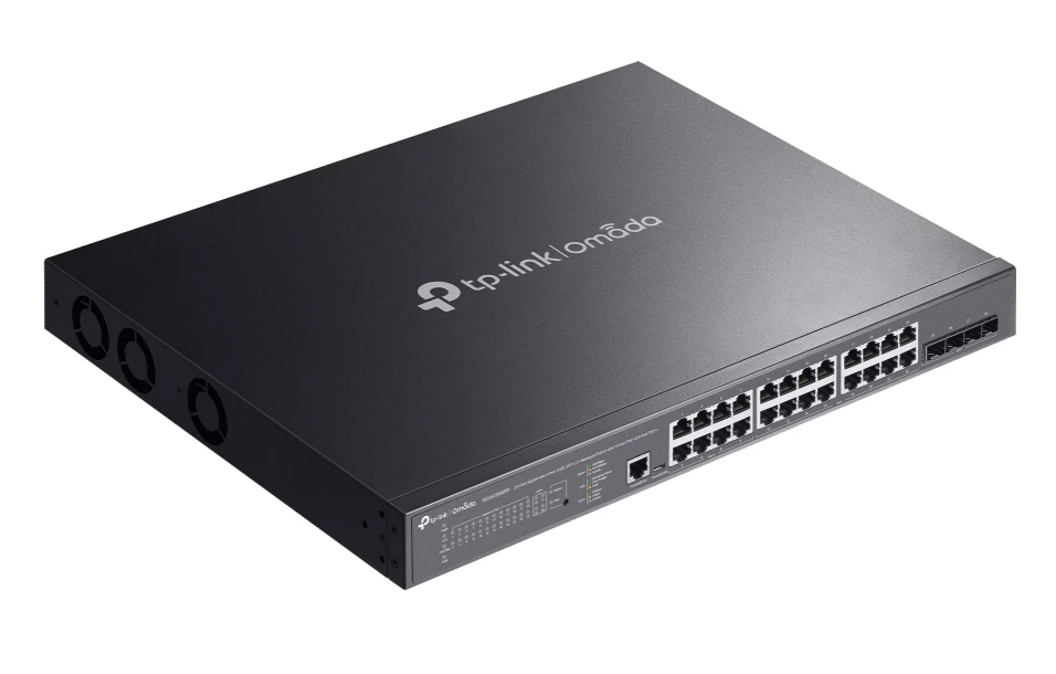 Коммутатор TP-Link SG3428XMPP, L2+, 24×GbE, 4×10G SFP+, 16×PoE+, 8×PoE++