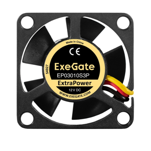 Вентилятор ExeGate EX297009RUS, 30×30×10мм, 3pin, 10500RPM