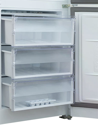 Холодильник Beko B1RCNL362W, 330 л, 2 двери, морозильник внизу, белый