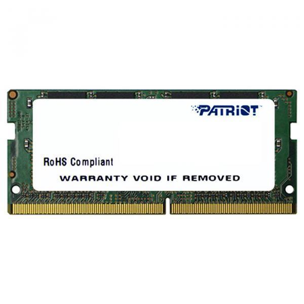 Оперативная память Patriot, DDR4, 8GB (1x8 GB), 2400 MHz, CL17, SO-DIMM