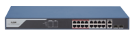 Коммутатор iFLOW F-SW-EM418POE-VM, 16×100 Мбит/с PoE + 2×1 Гбит/с Комбо (RJ45/SFP), настраиваемый