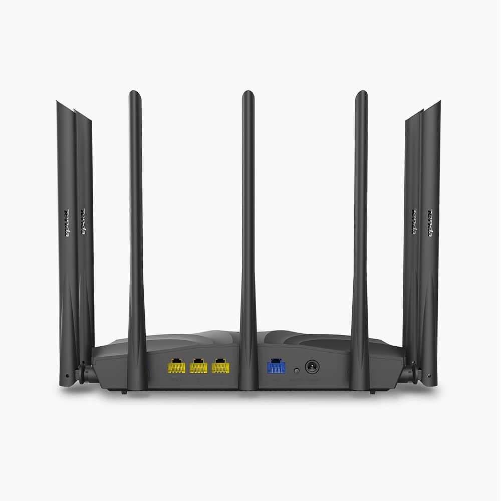 Tenda AC23 Двухдиапазонный гигабитный Wi-Fi роутер AC2100, до 300 Мбит/с на 2,4 ГГц + до 1733 Мбит/с на 5 ГГц