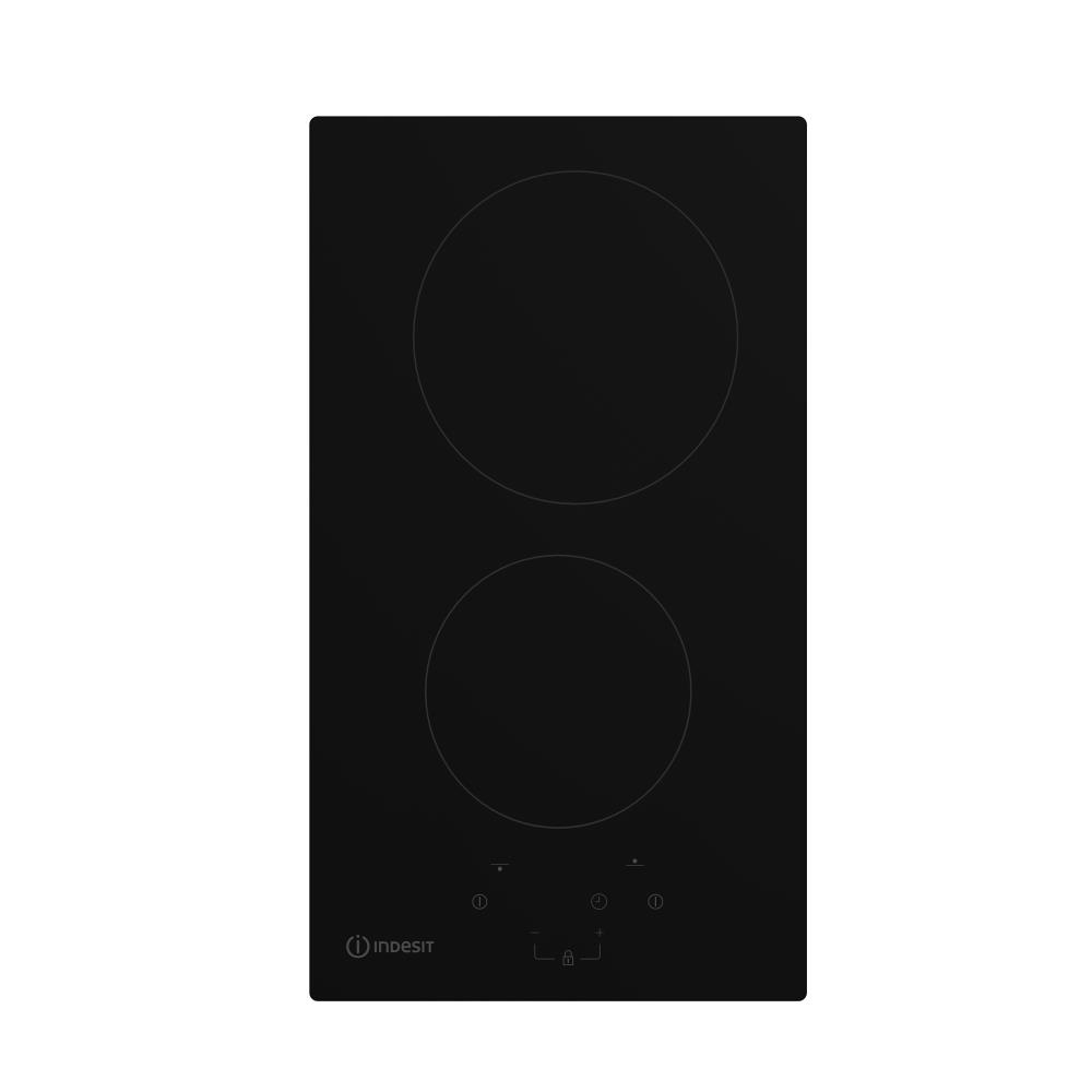 Варочная поверхность Indesit IRT 130, 2 конфорки, стеклокерамика, 3000Вт