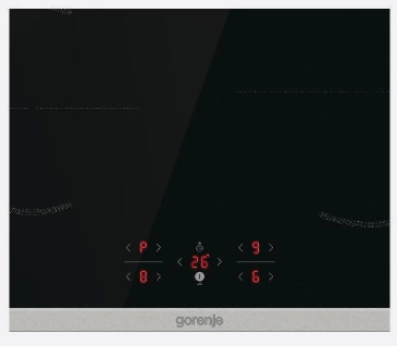 Варочная поверхность Gorenje GI6421BX, индукционная, 4 конфорки, сенсорная, черная