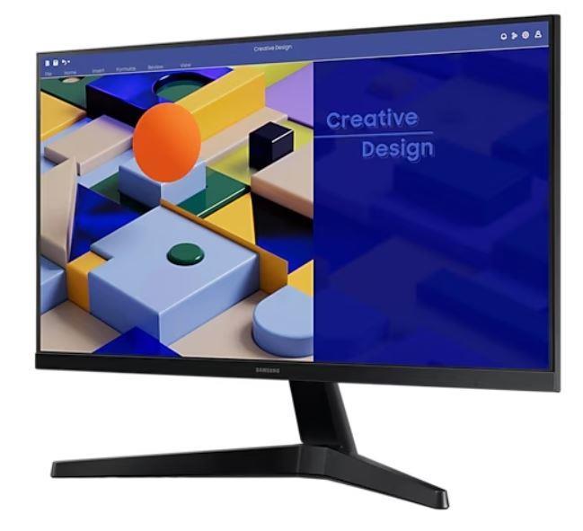 МОНИТОР 23.8" Samsung S24C310EAI Glossy-Black (IPS, 1920x1080, 75Hz, 4 ms, 178°/178°, 250 cd/m, 1000:1, +HDMI)