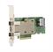 HBA-адаптер Broadcom 9400-8i8e SGL (05-50031-02 / 05-50031-18005 / 03-50031-18005) PCIe 3.1 x8 LP, Tri-Mode SAS/SATA/NVMe 12G HBA, 16port(2*int SFF8643+2*ext SFF8644), 3516 IOC