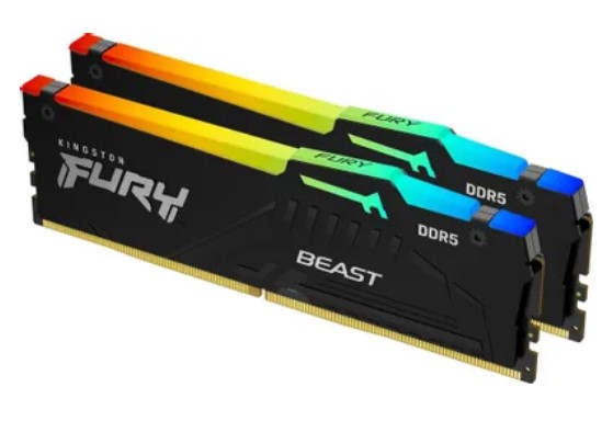 Модуль памяти Kingston FURY Beast RGB KF560C36BBEAK2-64, DDR5 2×32 ГБ 6000 МГц CL36 DIMM